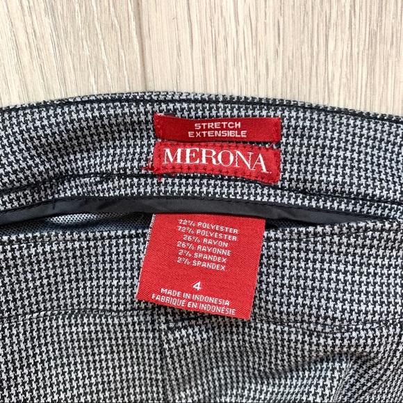 Merona- Houndstooth Stretch Trouser NWOT - Picture 5 of 6